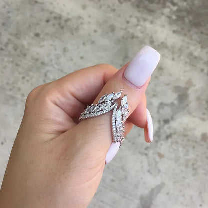 Evita – Armband und Ring mit Engelsflügeln